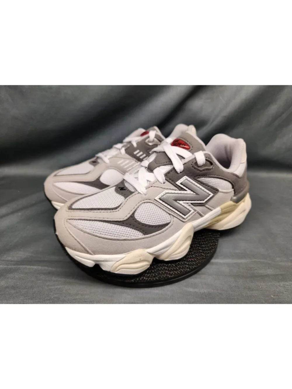 New Balance 9060 Sneakers PC9060GY Suede Grey Kids Size 3 BRAND NEW NO BOX!